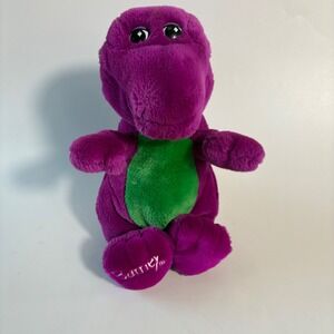 Vintage Original BARNEY The Dinosaur Plush Rare‎ 1992 Lyons Group Closed Mouth